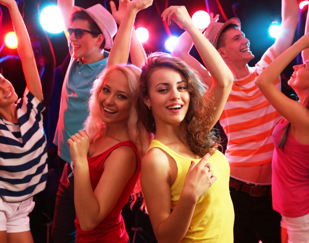 Young People At Party.