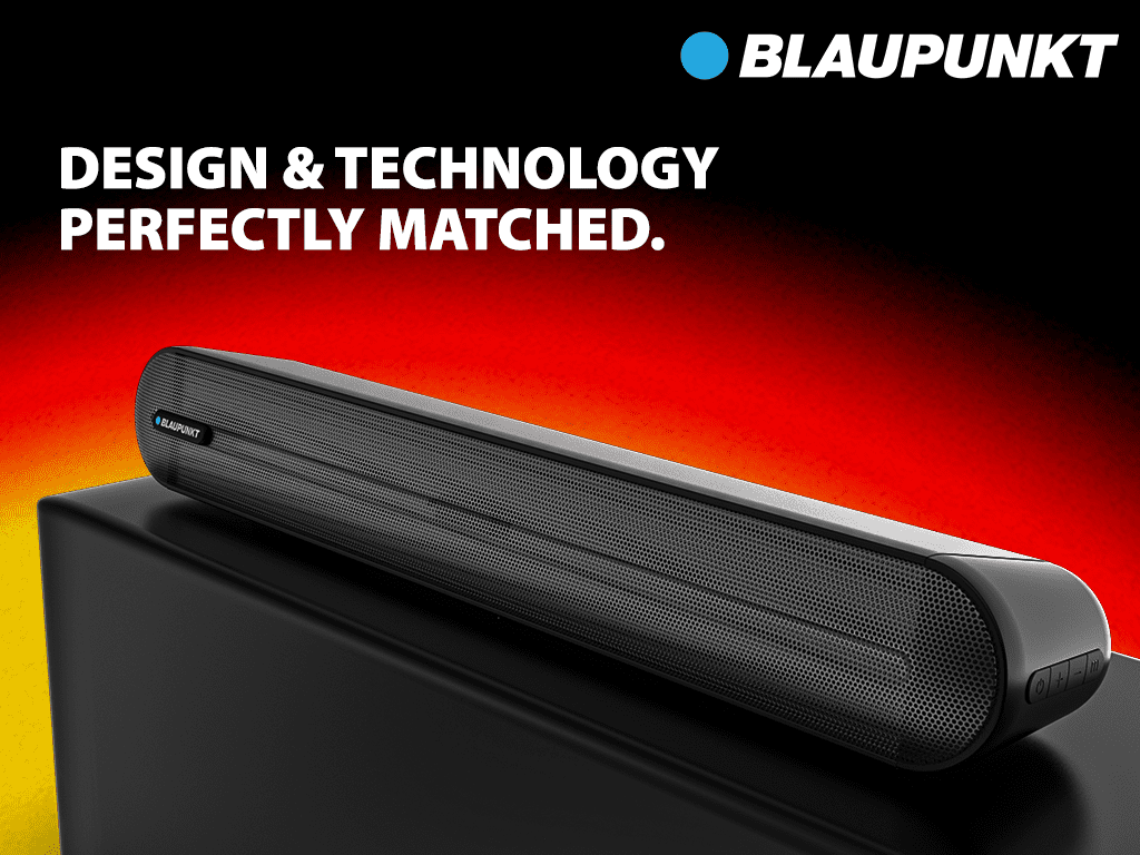 Blaupunkt SBA40 60W Mini Bluetooth Soundbar for TV/PC/Projectors