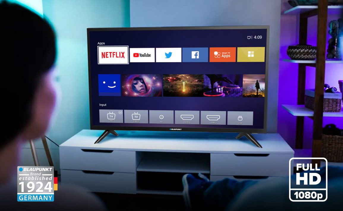 Disfruta el mejor contenido con Netflix y Youtube con tu SMART TV.