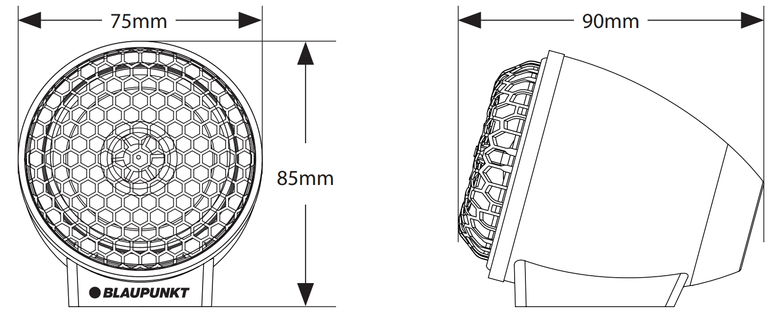 Blaupunkt Velocity Power Full Range Speaker MPS 2300 F